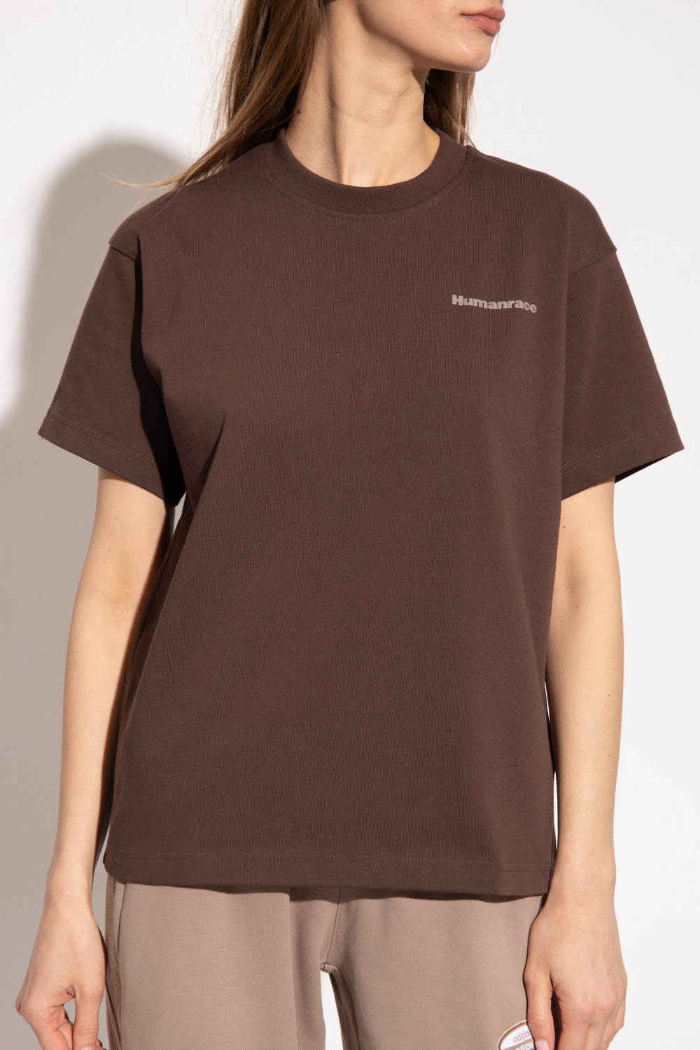 Adidas brown t on sale shirt